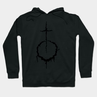 Gothic Christian Cross Crescent Moon Hoodie